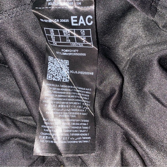 Guess Jet Black Matilda Shadow Stripe Mesh/Lace High Waisted Maxi Skirt Size XS - Picture 7 of 10